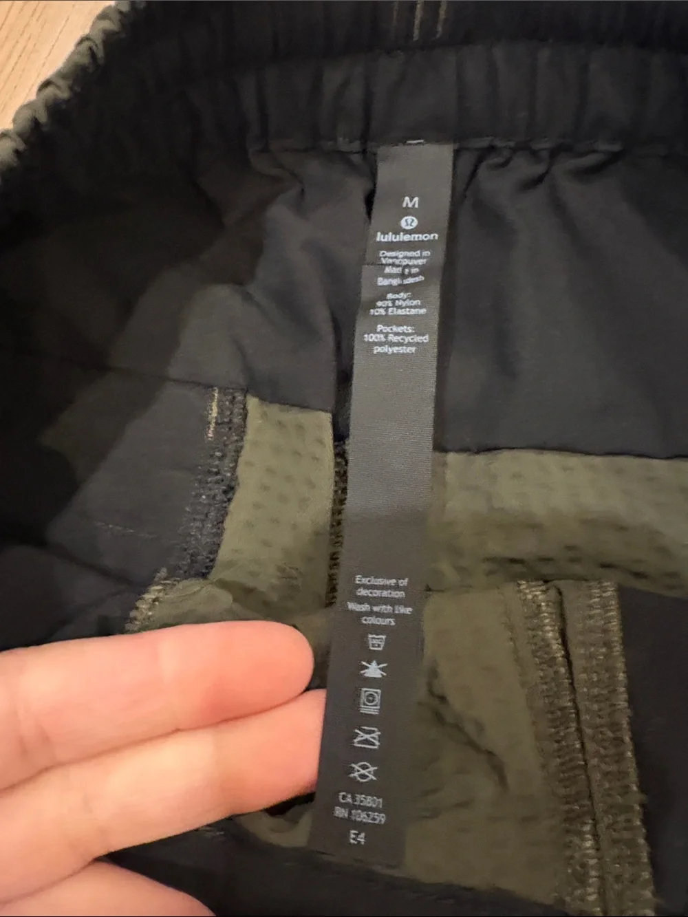 lululemon athletica Olive Green Cropped jogger Cargo Pants